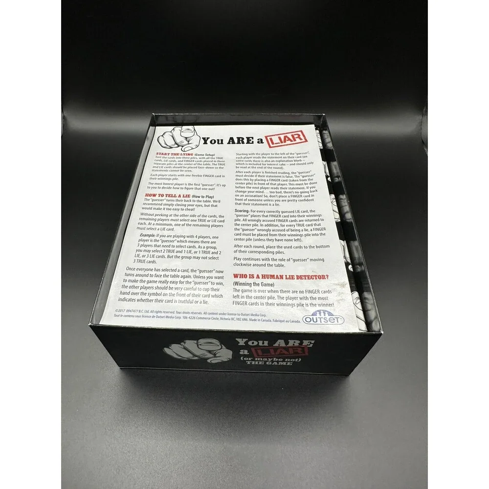 You Are a Liar or Maybe Not The Game  Read Story Guess the Liar! Party Game
